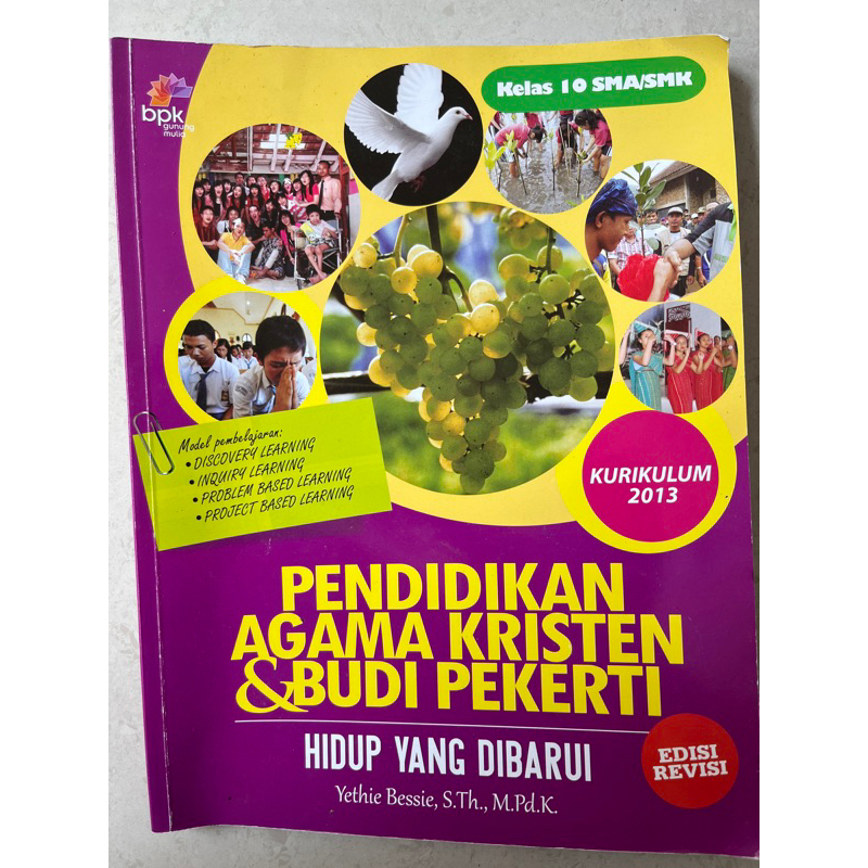 buku paket Pendidikan Agama Kristen kelas 10