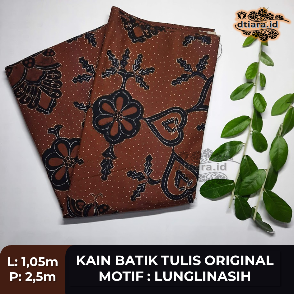 Kain Batik Tulis Asli 100% Original Motif Lunglinasih / Bahan Batik Kain Premium / Kain Batik Tulis 
