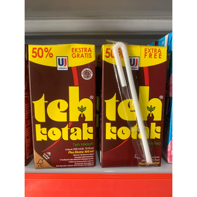 

TEH KOTAK 200ml + EXTRA 50% (100ml) TEH MELATI