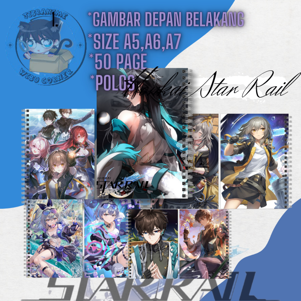 

Notebook/buku catatan Honkai Star Rail