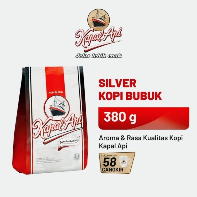 

Kapal api silver kopi bubuk 380gr