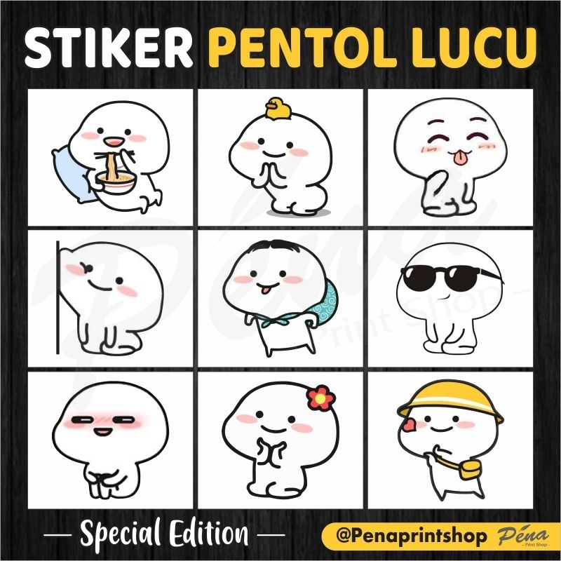 

Sticker Stiker Pentol Lucu / Stiker Emoticon Emot Emoji / Stiker Pentol WA Aesthetic