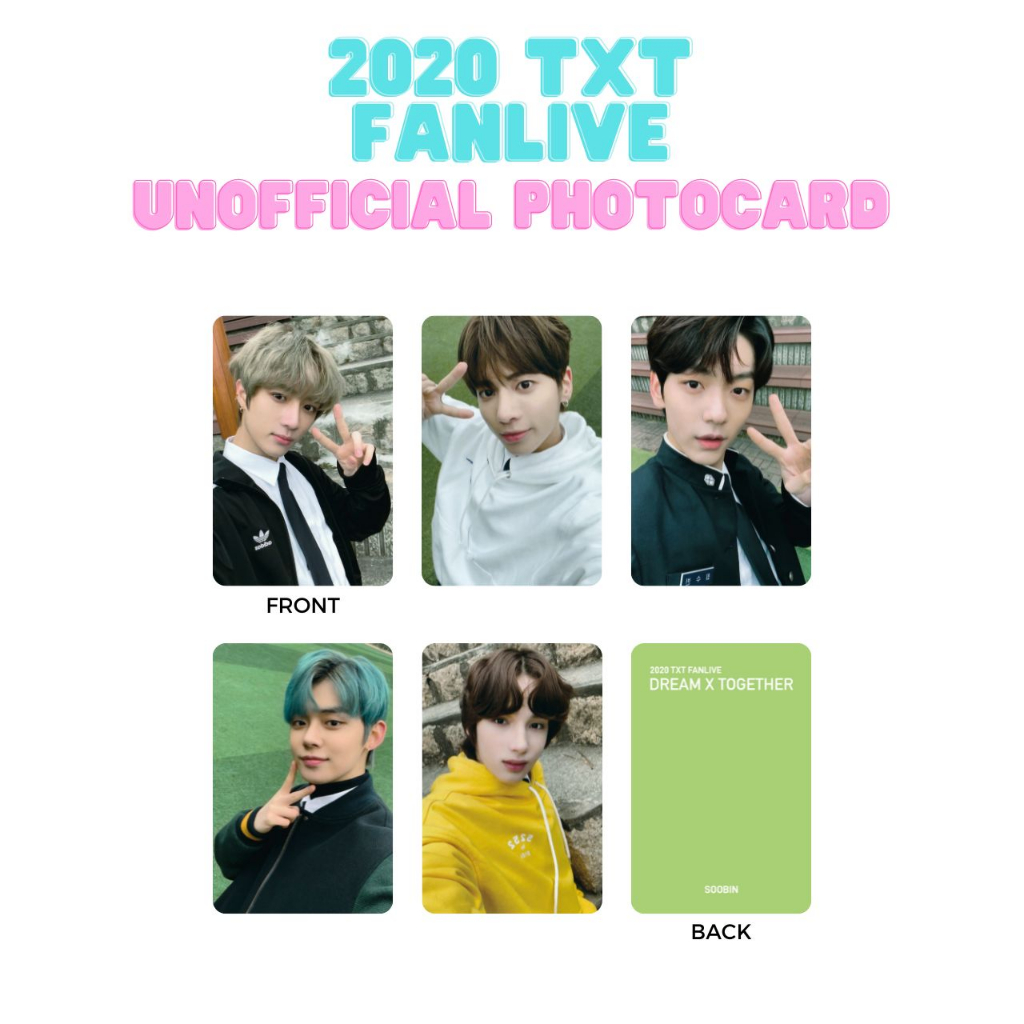 PC Photocard TXT 2020 FANLIVE DREAM X TOGETHER UNOFFICIAL