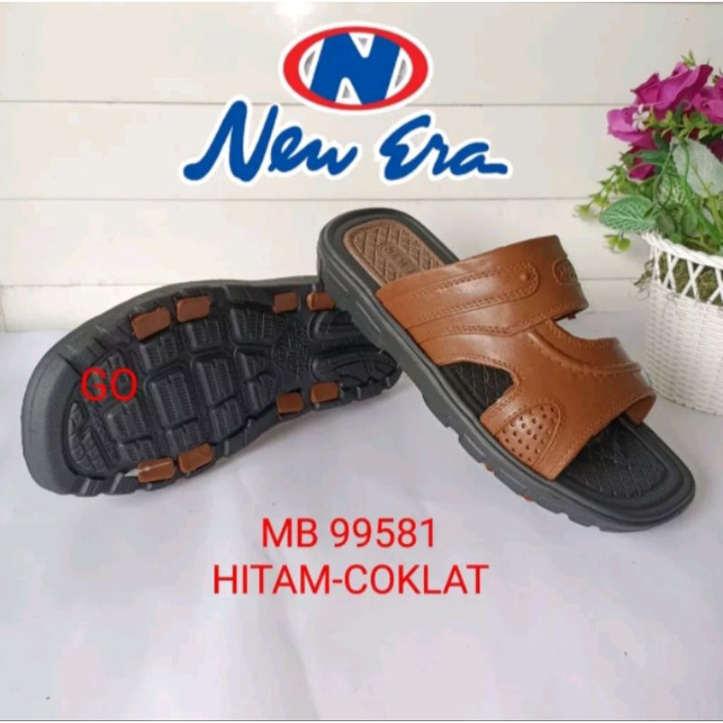 NEW ERA MB E 99581 Sandal Selop Pria Casual Sandal Selop Karet Pria