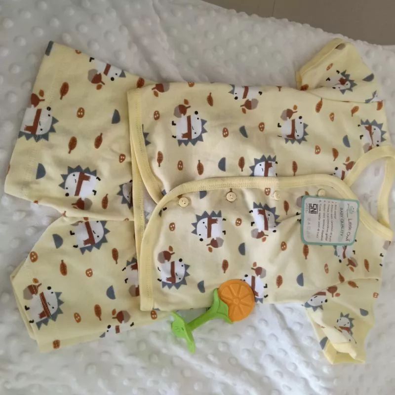 Baju setelan little owl baju bayi baju anak set / Baju tidur bayi