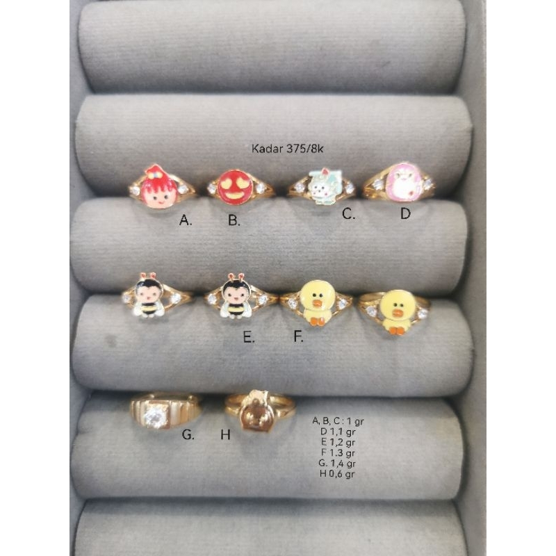 Cin-cin Baby Emas Kadar 375/8k