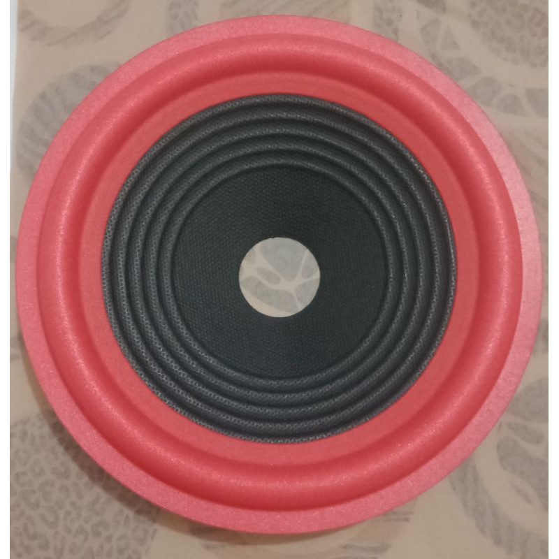 Daun kertas speaker 6 inch 6inch  woofer garis  merah diameter 15.5cm voice 25.5mm
