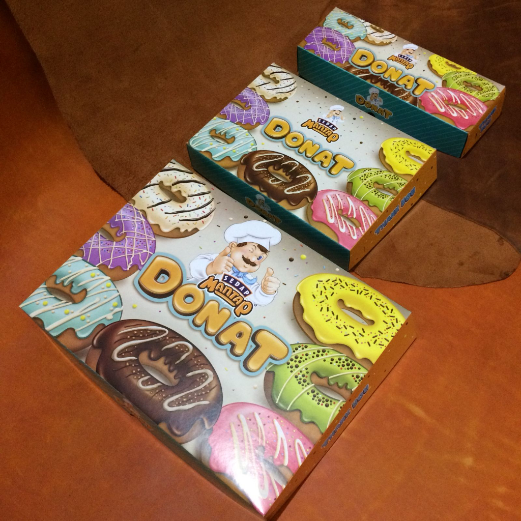 

sedap mantap kardus untuk donat 12pcs (5 lbr)