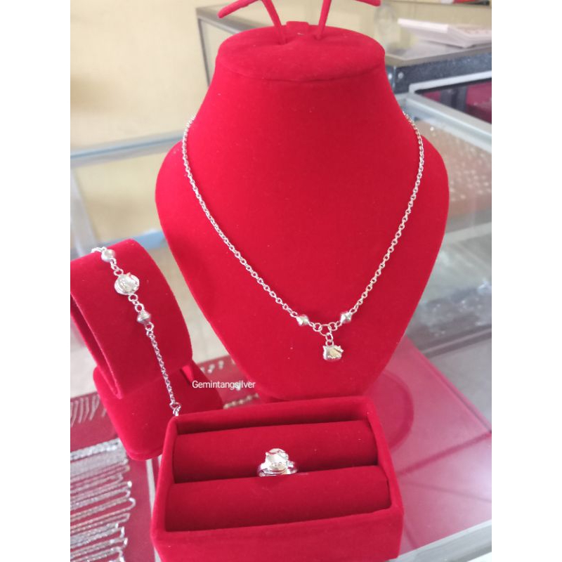 Set perhiasan anak perak murni