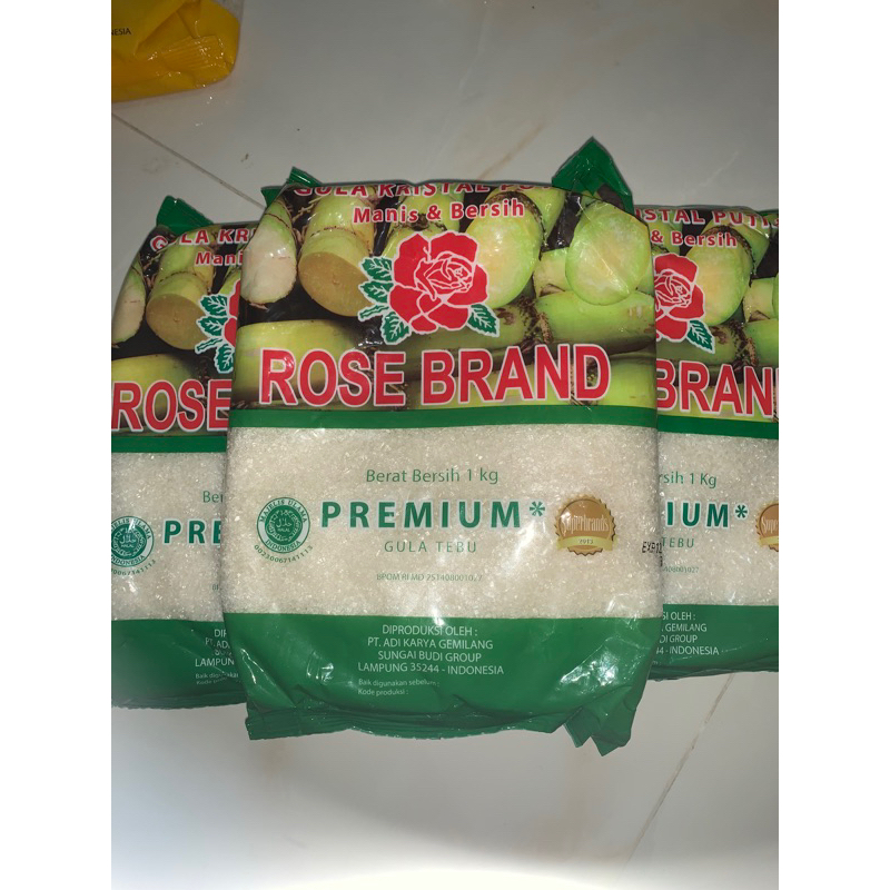 

ROSE BRAND | GULA KEMASAN 1 KG| HIJAU