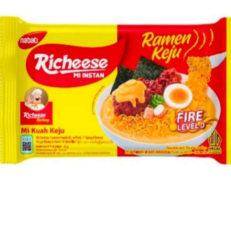 

Richeese Mie Instan Ramen Keju Fire Level 0