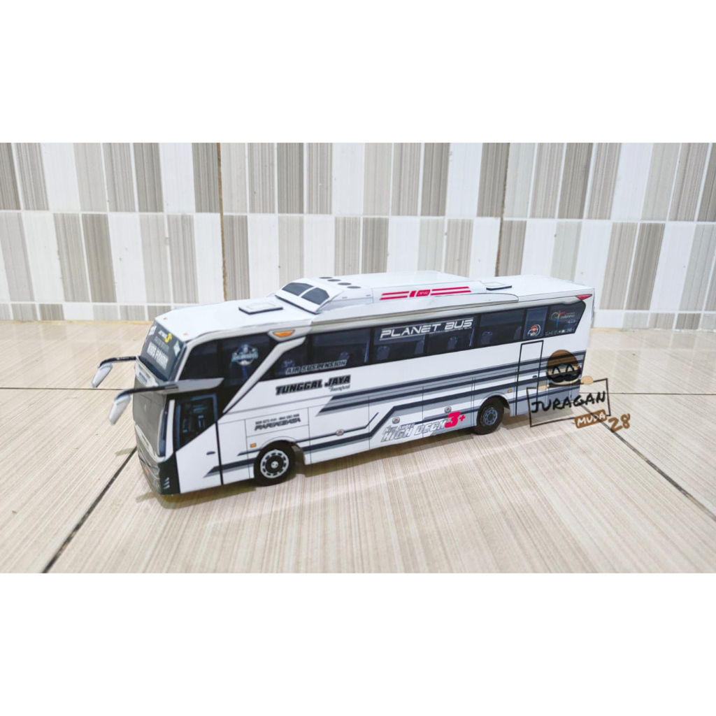 Miniatur Bus STJ Kids Panda Roda Berputar