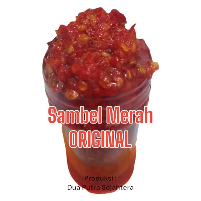 

Sambal merah original 150gram botol plastik