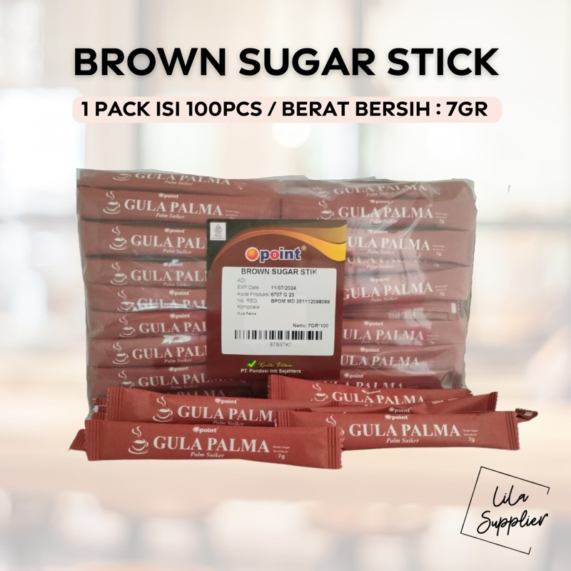 

Brown Sugar Stick / Gula Aren / Gula Merah Isi 100 pcs TERMURAH