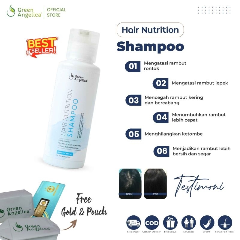 SHAMPO DI JAMIN AMPUH ATASI RAMBUT RONTOK KETOMBE LEPEK PENUMBUH RAMBUT & RAMBUT LEBIH CEPAT PANJANG