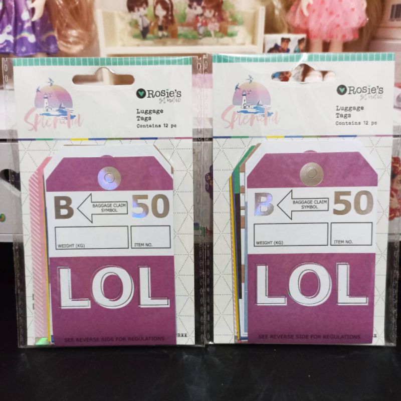

[12pcs] Journal Kit Set/ Paper Kit Label/ Luggage Tags Aesthetic Scrapbook