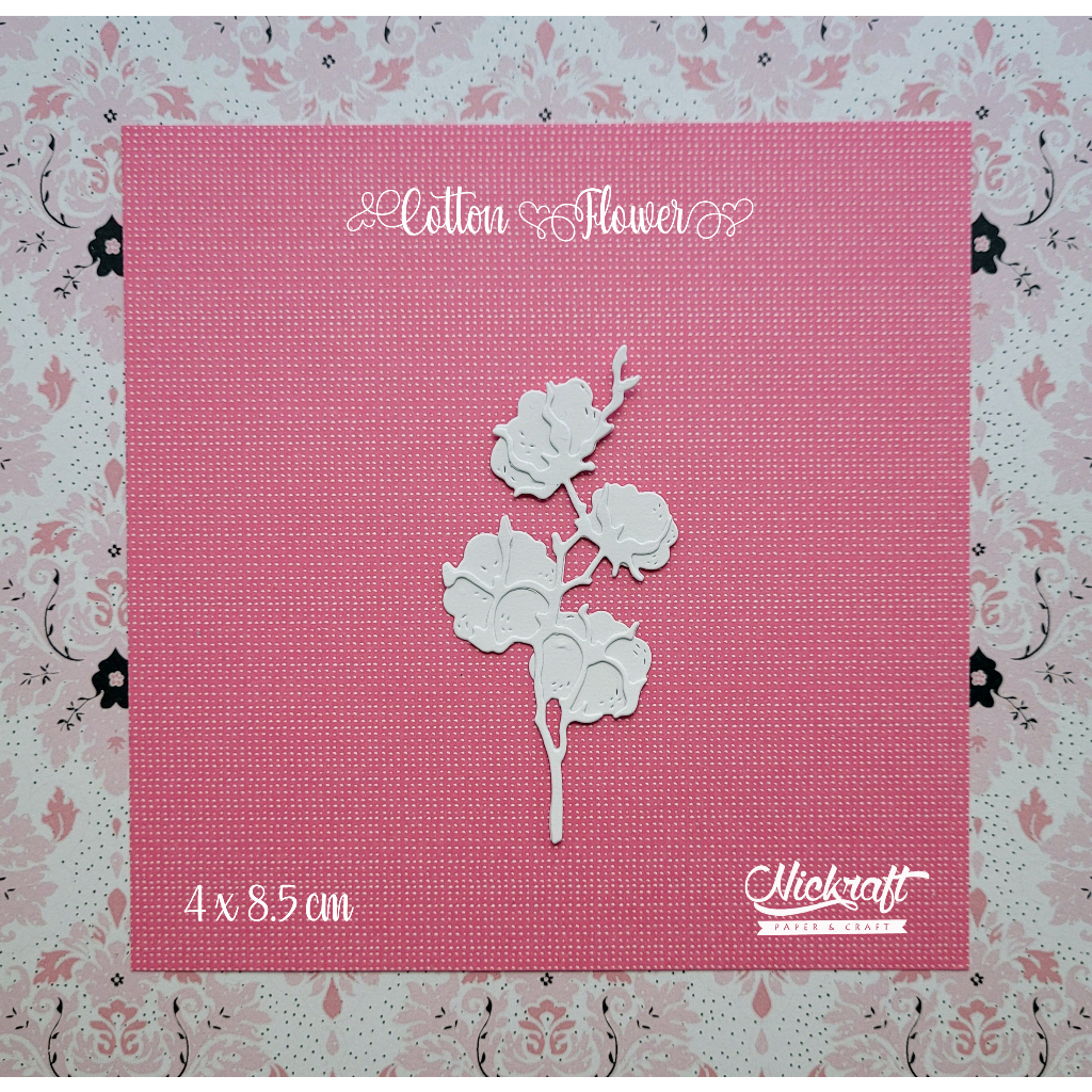 

COTTON FLOWER - Hiasan Bunga Scrapbook Jurnal Die Cut Journaling Bujo