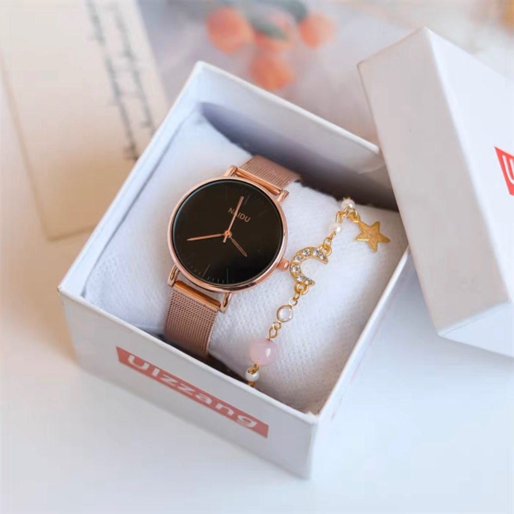 KOOLEY Jam Tangan NAIDU Analog Wanita Fashion Korea CIRCLE KY-GF