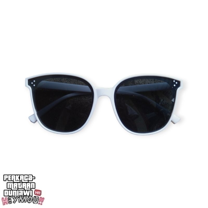 HEYMOU GM JACKBYE BLACK GLASSES - WHITE FRAME KACAMATA