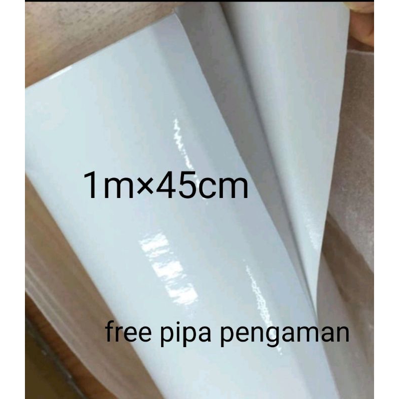 stiker skotlet motor putih glosy, stiker skotlet aquarium