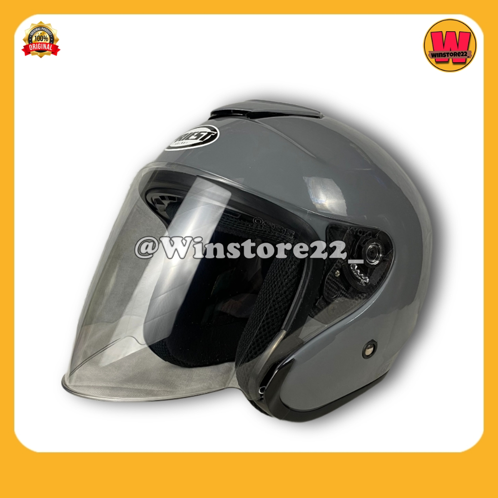 Helm Sepeda Motor Half Face Priest Kyoto Solid Whitte Black Pink Gorilla Glossy & Doff Paket Ganteng