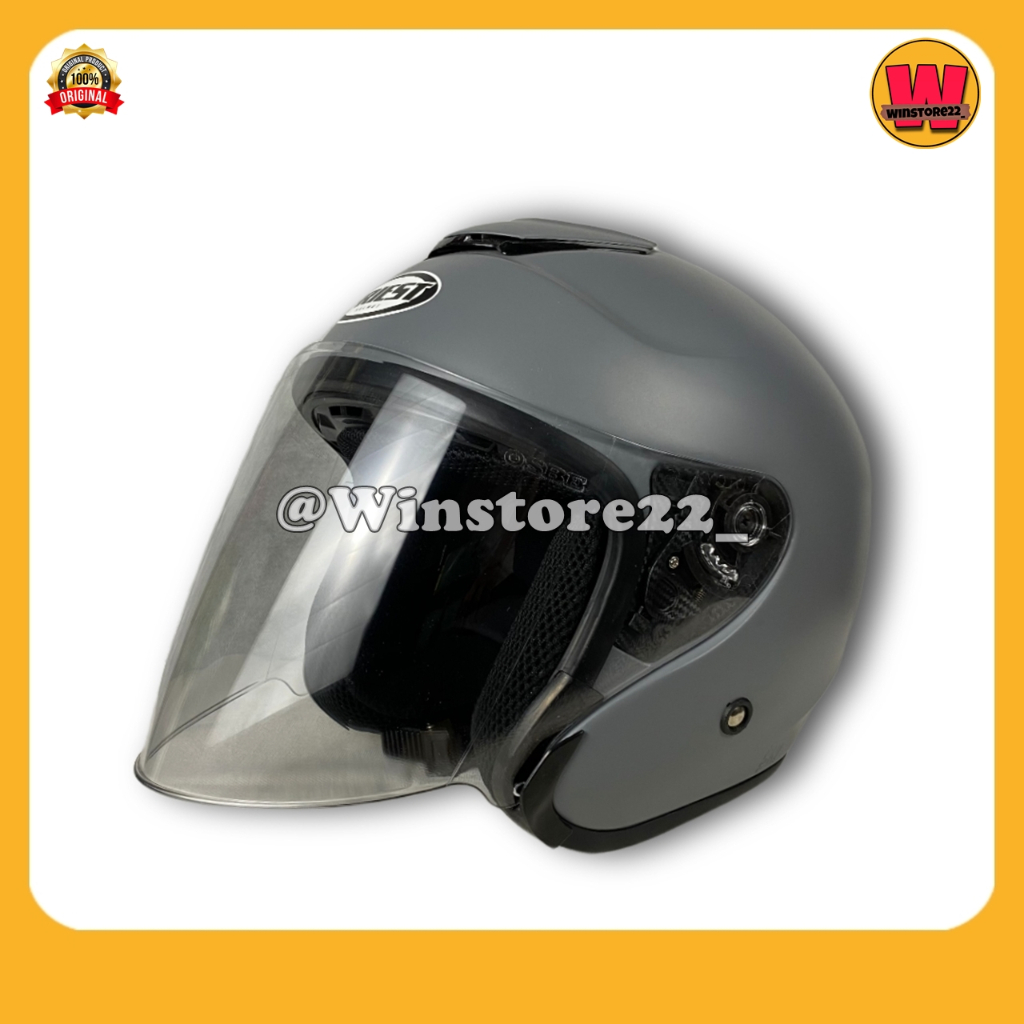 Helm Sepeda Motor Half Face Priest Kyoto Solid Whitte Black Pink Gorilla Glossy & Doff Paket Ganteng