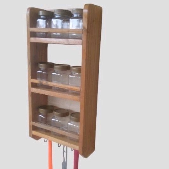 rak kayu susun3 /rak bumbu susun 3 serbaguna