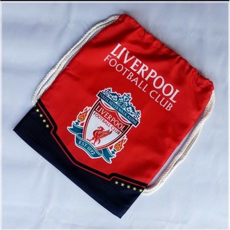 Tas Serut Klub Bola Drawstring Bag Tas Serut Bola Tas Bola Tas Serut Sepatu Tas Sepatu Bola Tas Sepa