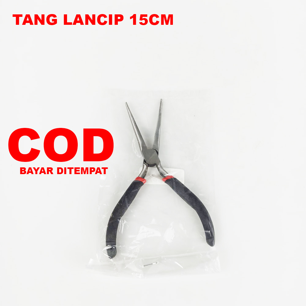 Tang Lancip Tang Kabel Multifungsi Insulated Wire Cable Cutter Pliers 15 CM Needle Nose
