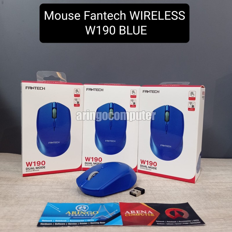Mouse Fantech WIRELESS W190 BLUE