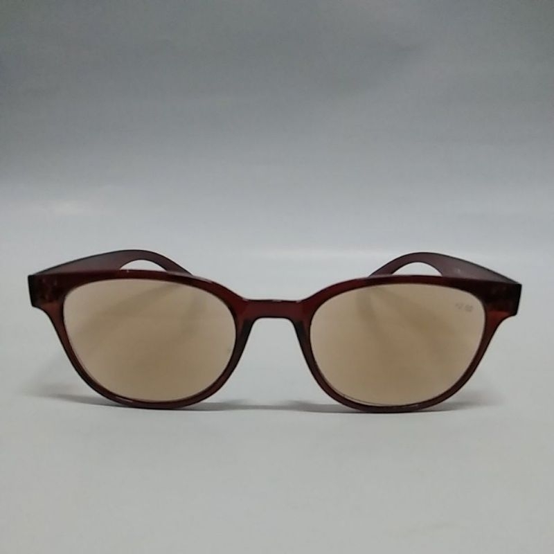 Kacamata Baca/plus lensa warna coklat