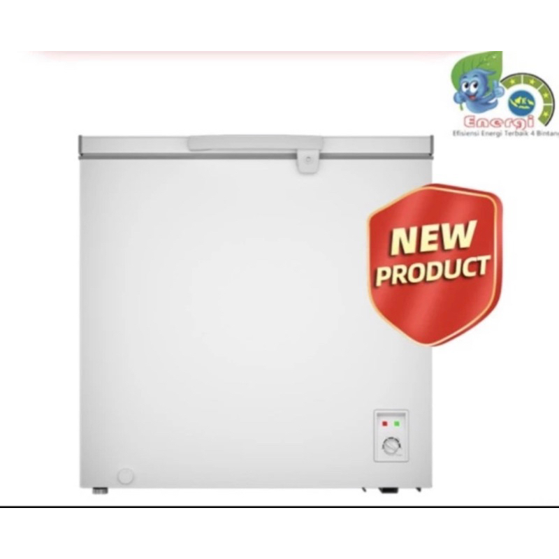 chest freezer / freezer box CHANGHONG 200 liter fcf 266 dw