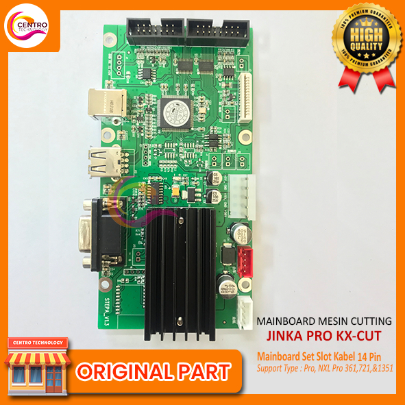 Terangshop17 Mainboard Set Mesin Cutting Jinka (14 Pin) / Jinka Sparepart Xl Pro Original Kx-Cut /