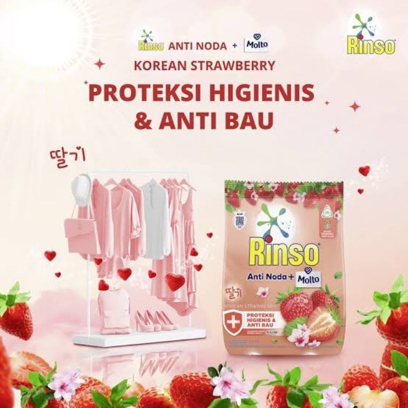 RINSO MOLTO Korean Strawberry Detergen