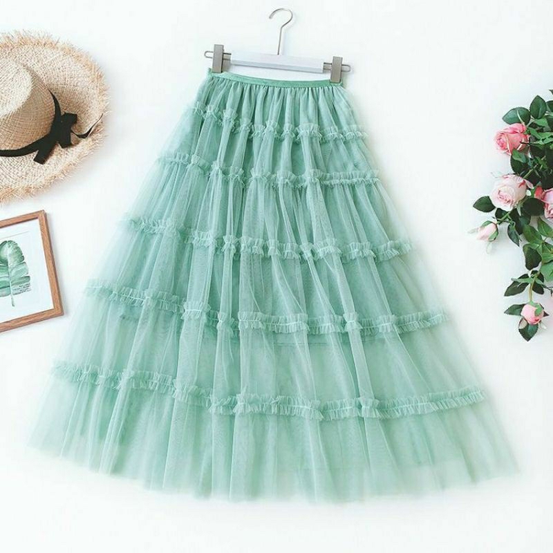 Rok Tutu Anak Perempuan Panjang Premium Import Usia 1-12 Tahun