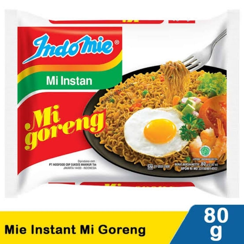 

MIE INSTANT INDOMIE GORENG ( per 10 psc)