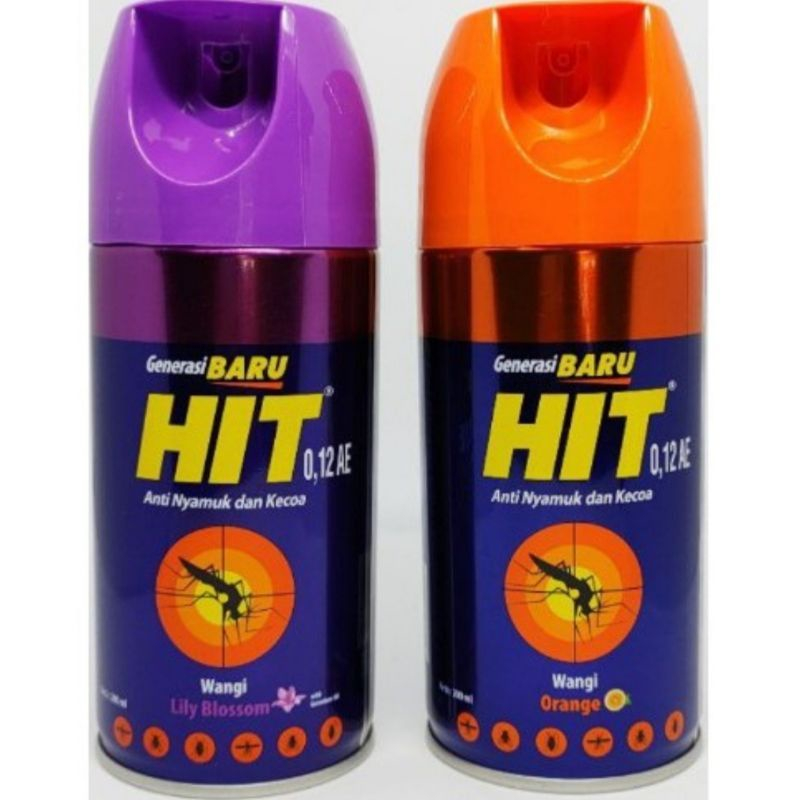 Semprotan Pembasmi Nyamuk Hit 200 Ml Baygon 200ml (WARNA RENDOM)