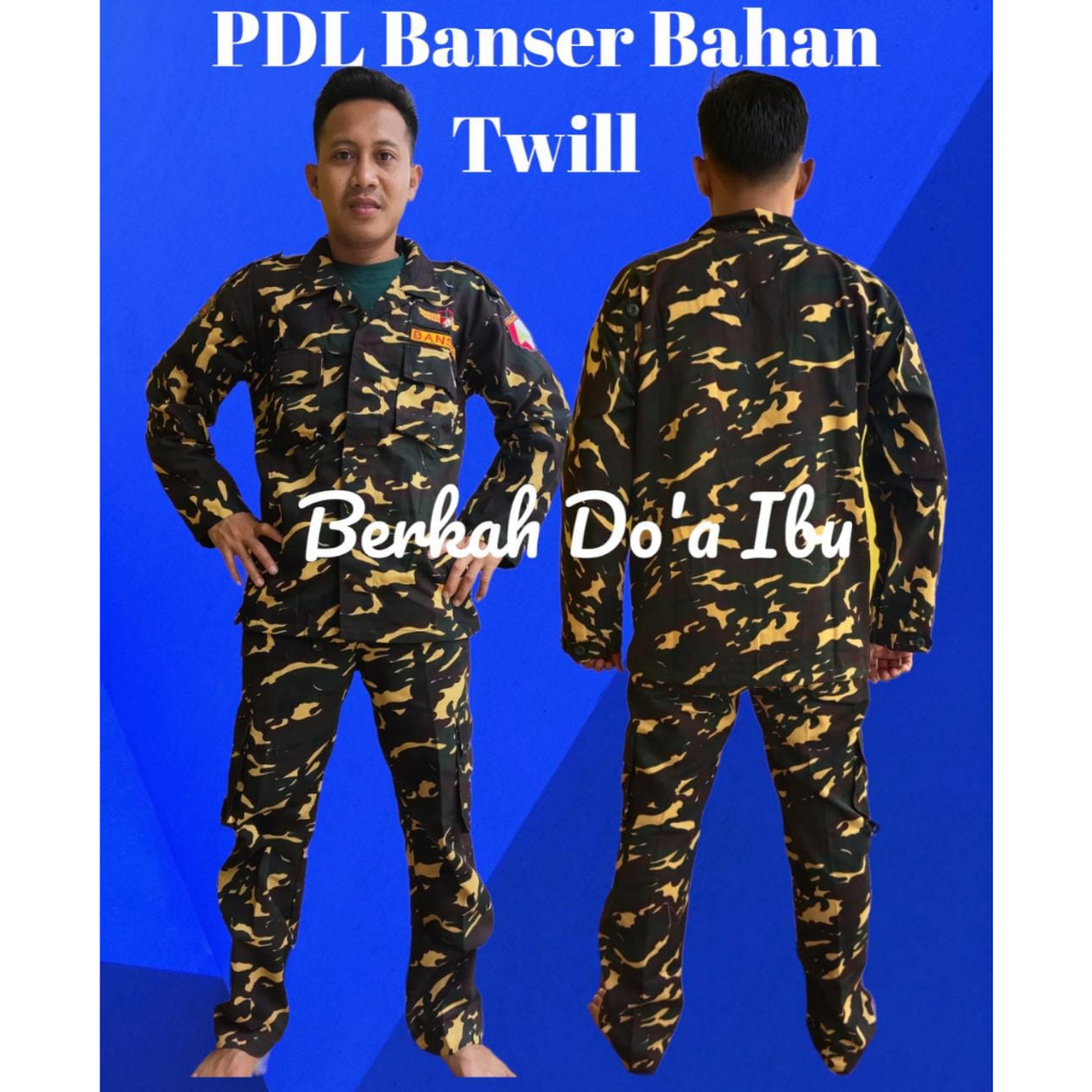 PDL Banser katun Twill Anti Luntur & PDL banser Bahan Anti Air Bordir/Pdl Banser Doreng Nasional Atr