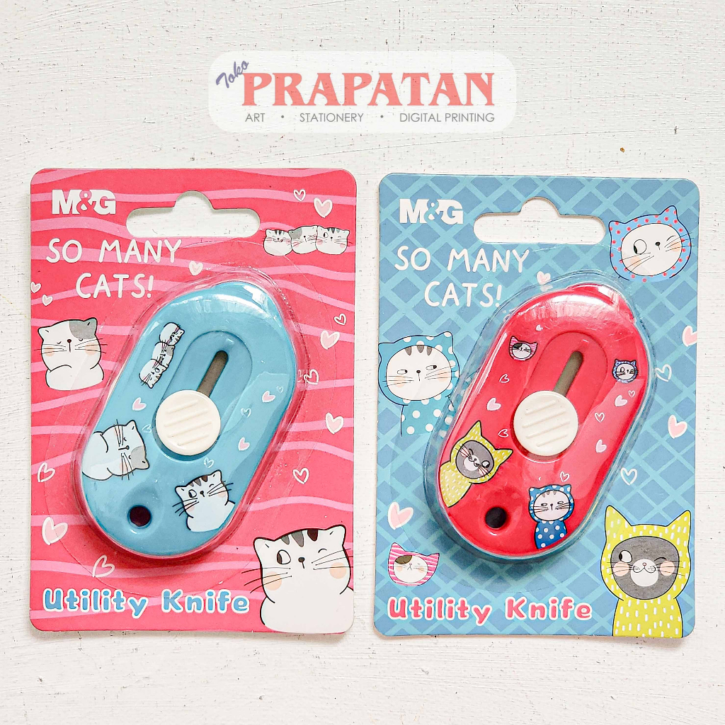 M&amp;G So Many Cats Mini Cutter Utility Knife ASS913 | Alat Potong