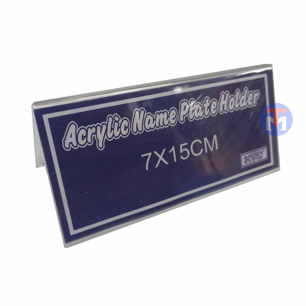 

Acrylic Name Plate 7x15 2 Sisi