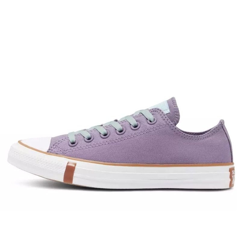 Sepatu Sneakers Wanita CONVERSE CT AS Ox Frosted Dimensi Dusty Lilac Original 166353C