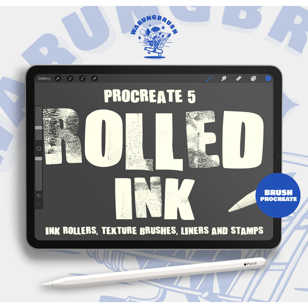 Rolled Ink Brushes for Procreate 5 BP00255