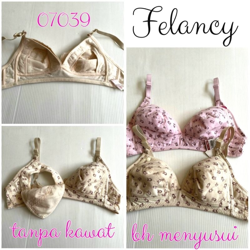Felancy-bh bra menyusui tanpa kawat bahan katun-07039