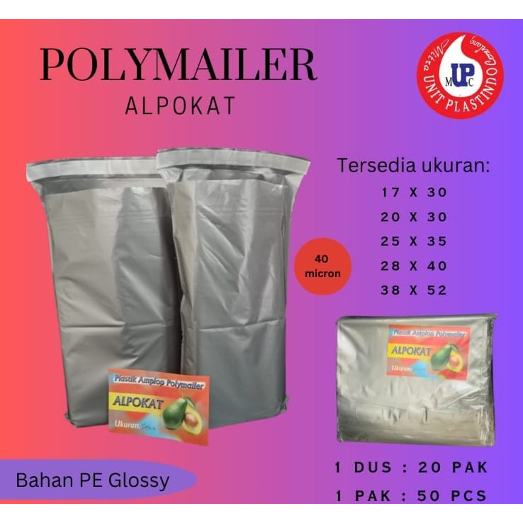 

Plastik Polymailer Abu-Abu All Size