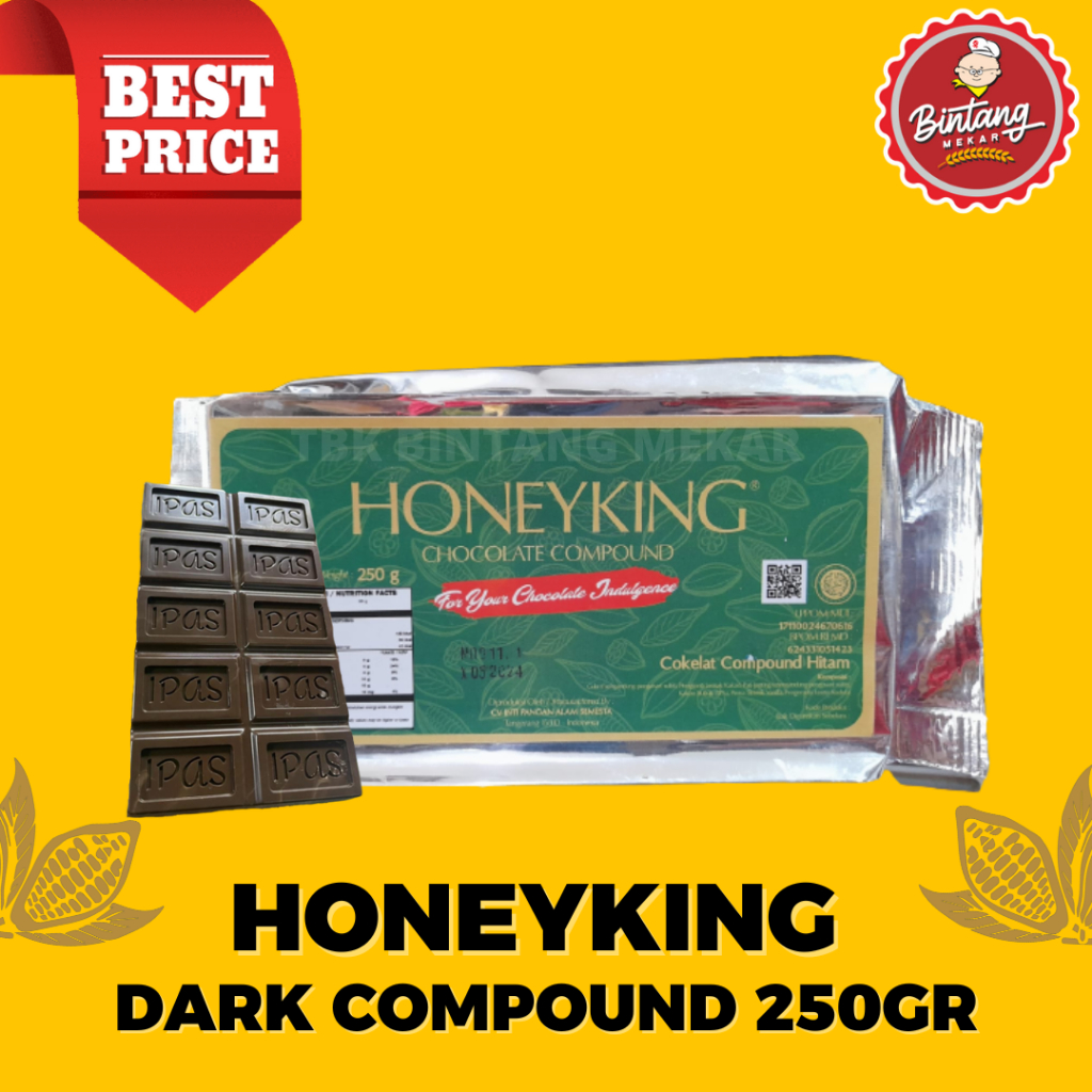 

HONEYKING Dark Chocolate Compound 250gr