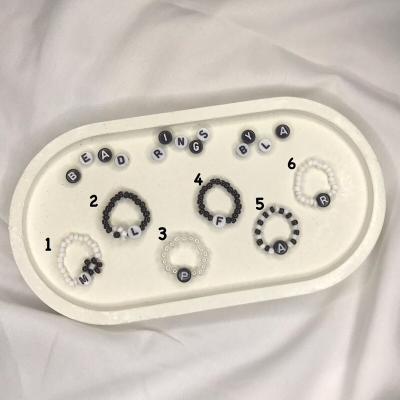 cincin huruf/cincin inisial/cincin couple