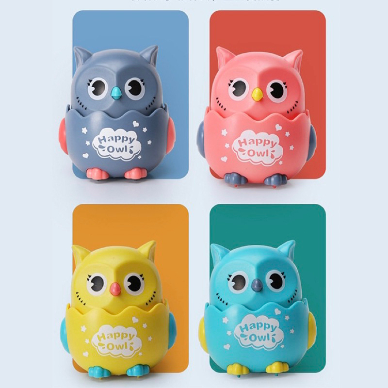 Mainan Edukasi Burung Hantu Anak Seluncur Mainan Anak Happy Owl - Mainan berjalan Edukasi Anak Robot Burung Hantu owl Ditekan Bisa Jalan Tanpa Baterai - Mainan Anak Burung Happy Owl di Tekan Bisa Jalan - Mainan Anak Burung Hantu Murah