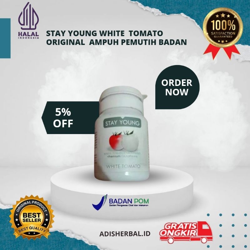 PEMUTIH BADAN STAY YOUNG WHITE TOMATO ORIGINAL AMPUH