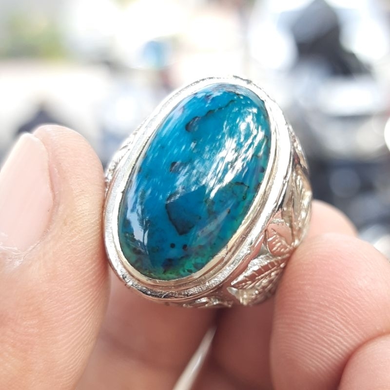 Cincin pria Batu Bacan Doko Original 100%