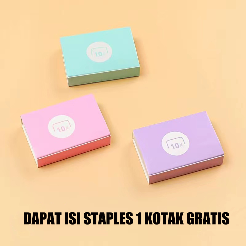 Stapler Mini Motif Kartun Stapler Set Gantungan Kunci